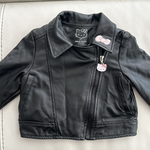 Hello Kitty Faux Leather Jacket 2T - Picture 3 of 5